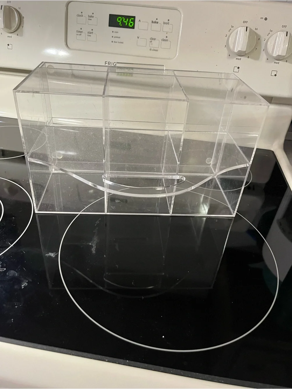 Clear Acrylic 6-Compartment Countertop Organizer - Brand Unspecified